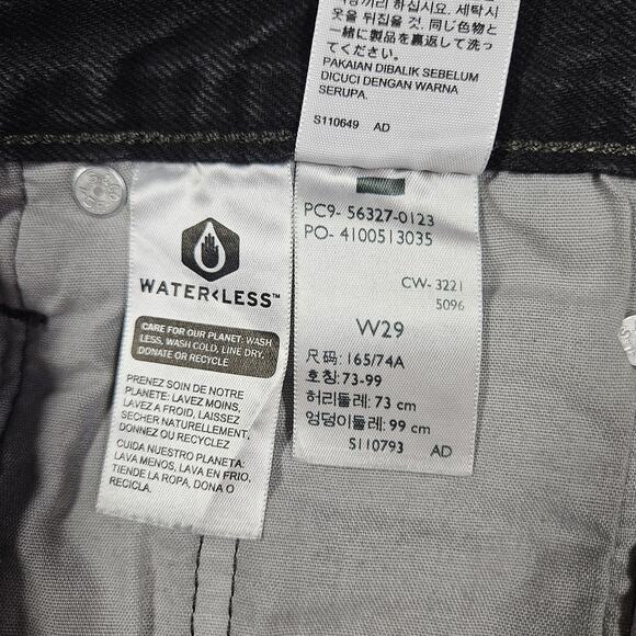 Levi's 501 Shorts Womens Size 29 Denim Black Raw Hem Cutoffs Coquette High Rise - Picture 4 of 11